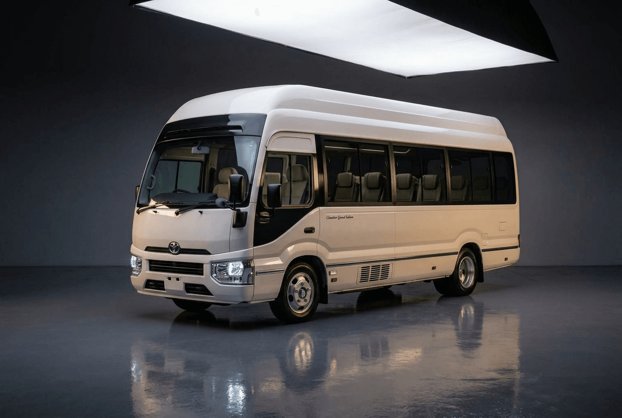 Toyota Coaster High Roof vehicle catalogue image